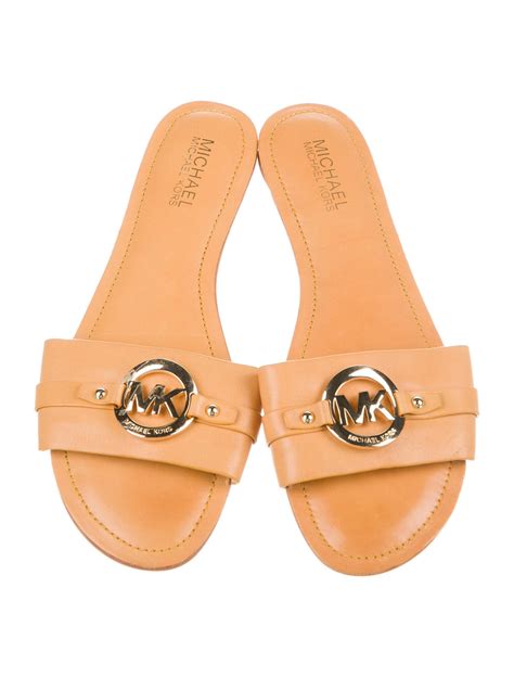 michael kors yellow slides|Michael Kors slides on sale.